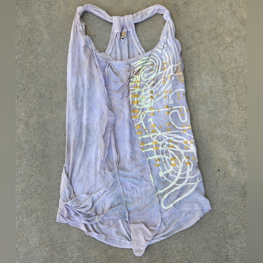 RARE LIKE NEW THE PEOPLE OF THE LABYRINTHS GRAPHIC TANK VISCOSE VINTAGE Med/Lg - Picture 3 of 10